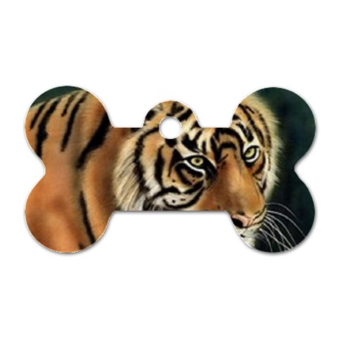 tiger Dog Tag Bone (One Side) from UrbanLoad.com Front