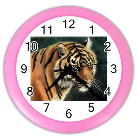 tiger Color Wall Clock from UrbanLoad.com Front
