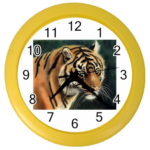tiger Color Wall Clock from UrbanLoad.com Front