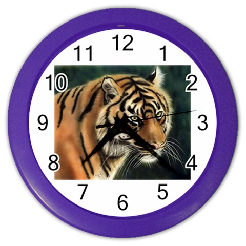 tiger Color Wall Clock from UrbanLoad.com Front