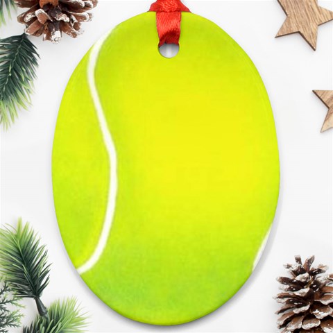tennis Ornament (Oval) from UrbanLoad.com Front