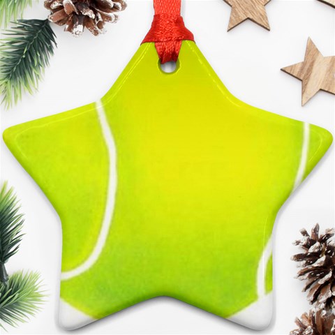 tennis Ornament (Star) from UrbanLoad.com Front