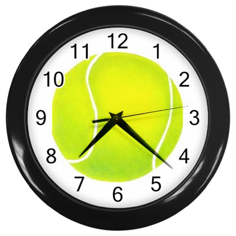 tennis Wall Clock (Black) from UrbanLoad.com Front