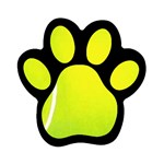 tennis Magnet (Paw Print)