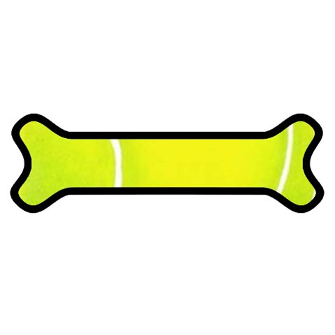 tennis Magnet (Dog Bone) from UrbanLoad.com Front