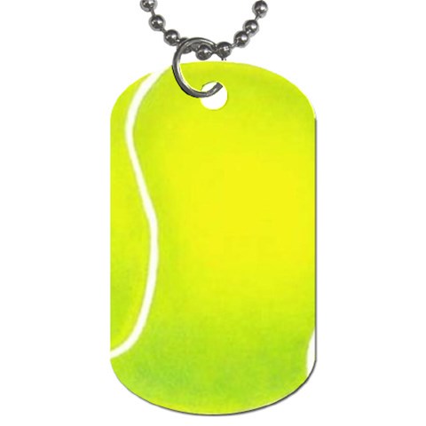 tennis Dog Tag (One Side) from UrbanLoad.com Front