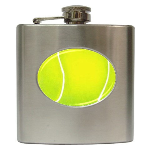 tennis Hip Flask (6 oz) from UrbanLoad.com Front