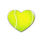 tennis Rubber Coaster (Heart)