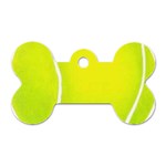 tennis Dog Tag Bone (One Side)