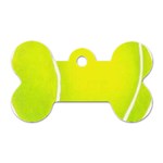 tennis Dog Tag Bone (One Side)