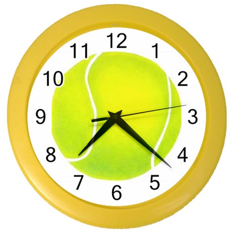 tennis Color Wall Clock from UrbanLoad.com Front