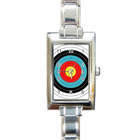 target Rectangular Italian Charm Watch from UrbanLoad.com Front