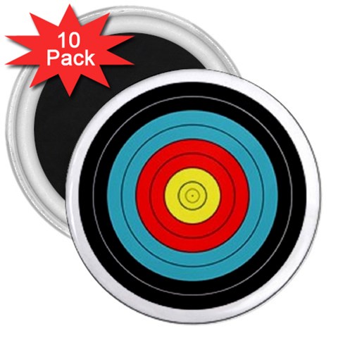 target 3  Magnet (10 pack) from UrbanLoad.com Front