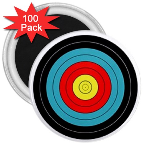 target 3  Magnet (100 pack) from UrbanLoad.com Front