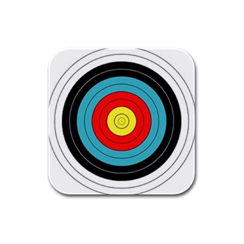 target Rubber Square Coaster (4 pack) from UrbanLoad.com Front