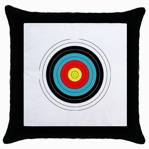 target Throw Pillow Case (Black) from UrbanLoad.com Front
