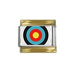 target Gold Trim Italian Charm (9mm)