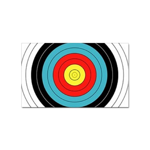 target Sticker (Rectangular) from UrbanLoad.com Front