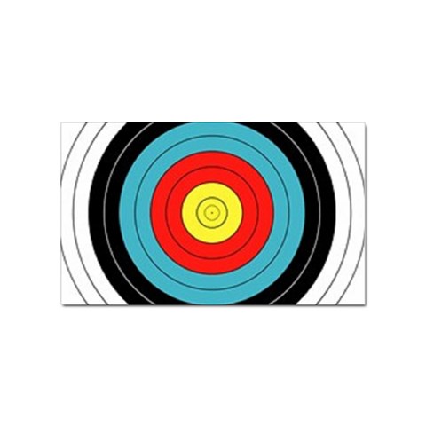 target Sticker Rectangular (100 pack) from UrbanLoad.com Front