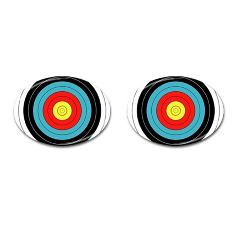 target Cufflinks (Oval) from UrbanLoad.com Front(Pair)