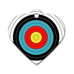 target Dog Tag Heart (One Side)