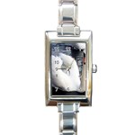 swan Rectangular Italian Charm Watch