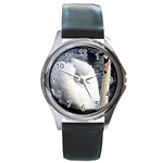 swan Round Metal Watch