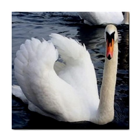 swan Tile Coaster from UrbanLoad.com Front