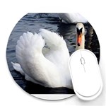 swan Round Mousepad