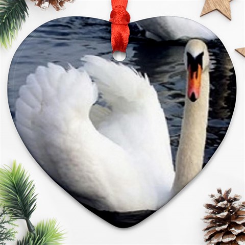 swan Ornament (Heart) from UrbanLoad.com Front