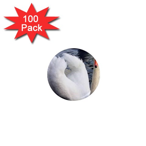 swan 1  Mini Magnet (100 pack)  from UrbanLoad.com Front