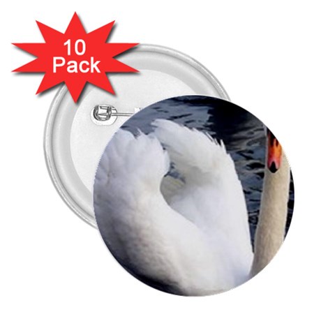 swan 2.25  Button (10 pack) from UrbanLoad.com Front