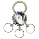 swan 3-Ring Key Chain