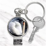 swan Nail Clippers Key Chain