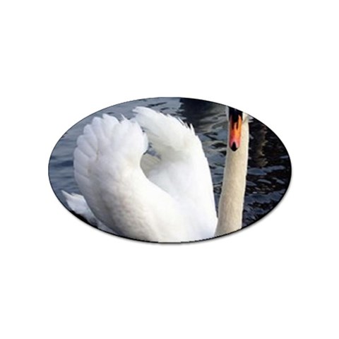 swan Sticker (Oval) from UrbanLoad.com Front