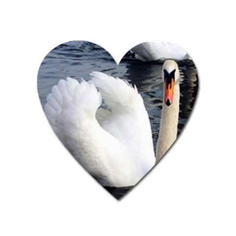 swan Magnet (Heart) from UrbanLoad.com Front