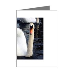 swan Mini Greeting Card from UrbanLoad.com Left