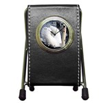 swan Pen Holder Desk Clock