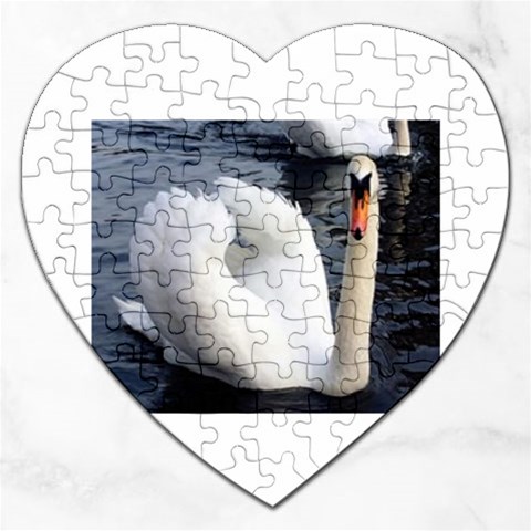 swan Jigsaw Puzzle (Heart) from UrbanLoad.com Front