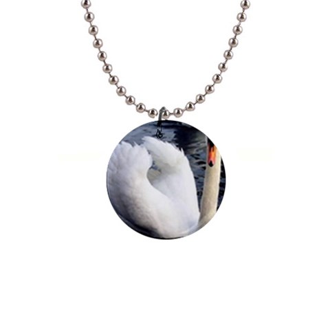 swan 1  Button Necklace from UrbanLoad.com Front