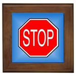 stopsign Framed Tile