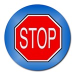 stopsign Round Mousepad