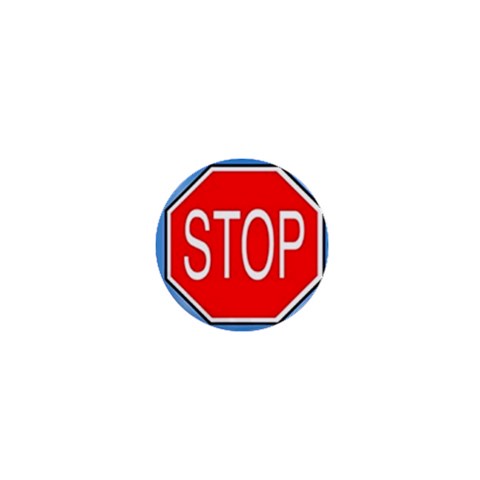stopsign 1  Mini Button from UrbanLoad.com Front
