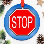 stopsign Ornament (Round)