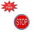 stopsign 1  Mini Magnet (10 pack) 