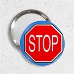 stopsign 2.25  Handbag Mirror