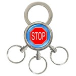 stopsign 3-Ring Key Chain