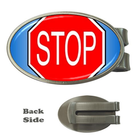 stopsign Money Clip (Oval) from UrbanLoad.com Front