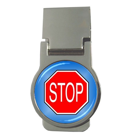 stopsign Money Clip (Round) from UrbanLoad.com Front