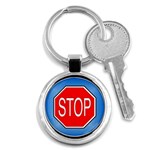 stopsign Key Chain (Round)